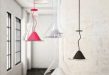 Brokis met doorschijnende hanglampen op Interieur Brokis Whistle