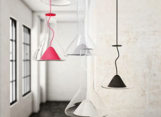 Brokis met doorschijnende hanglampen op Interieur Brokis Whistle