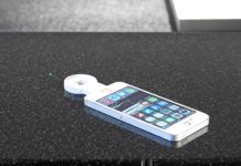 Keukenblad met geïntegreerd inductielaadstation voor smartphones DuPont Corian