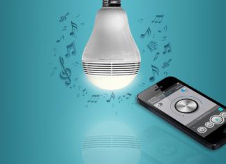 Playbulb: lamp met ingebouwde speaker PlayBulb: led-lamp met ingebouwde luidspreker