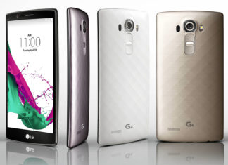 LG-topsmartphone G4 toont zijn scherm