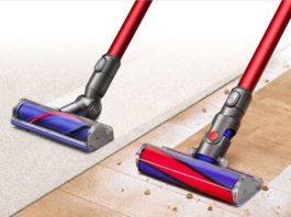 Test: de Dyson V6 steelstofzuiger met atypische borstel Dyson V6 steelstofzuiger