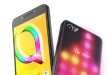 Alcatel A5 LED smartphone met lichtgevend hoesje