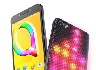 Alcatel A5 LED smartphone met lichtgevend hoesje