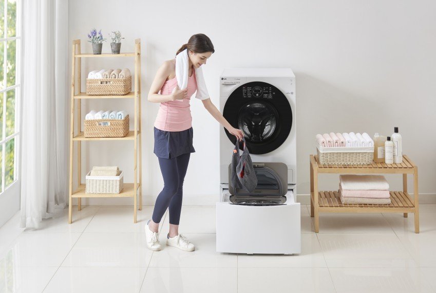 Middeleeuws Deter Sluit een verzekering af Dubbele en slimme wasmachine LG nu verkrijgbaar in België