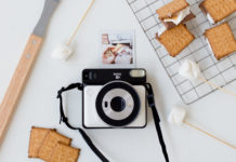 Fujifilm met volledige vierkante, analoge instantcamera Fujifilm Instax SQ6 Square