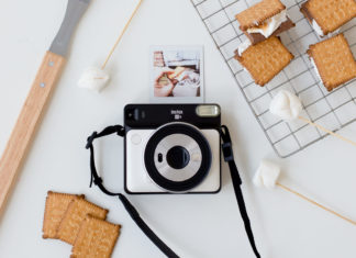 Fujifilm met volledige vierkante, analoge instantcamera Fujifilm Instax SQ6 Square