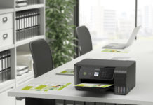 Nieuwe EcoTank-printers Epson compacter en makkelijker bij te vullen Epson ET-2756 printer EcoTank