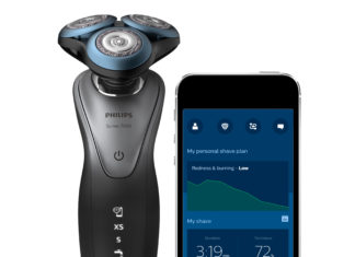 Scheerapparaat Philips werkt met persoonlijk scheerplan via app Philips Shaver series 7000
