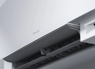 Icoon van moderne airconditioning Daikin Emura