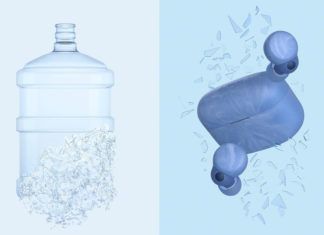 Sony LinkBuds S Oceaan Blauw: Oordopjes gemaakt van plastic waterdispensers