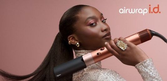 Dyson haarstyling in warme limited Amber Silk — feestelijke styling voor de eindejaarsperiode